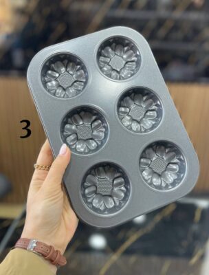 قالب کیک مافین ۶ خانه تفلون 💥