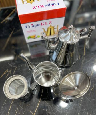 قوری تمام استیل دسته بغلUnique💥 - Image 2