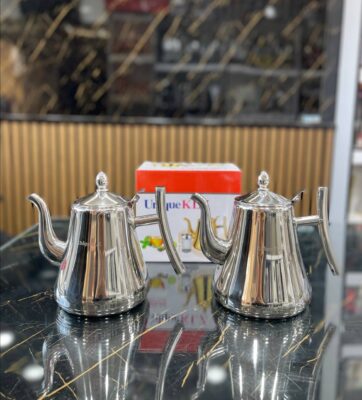 قوری تمام استیل دسته بغلUnique💥