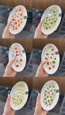 مزه خوری بیضی سرامیکی😊