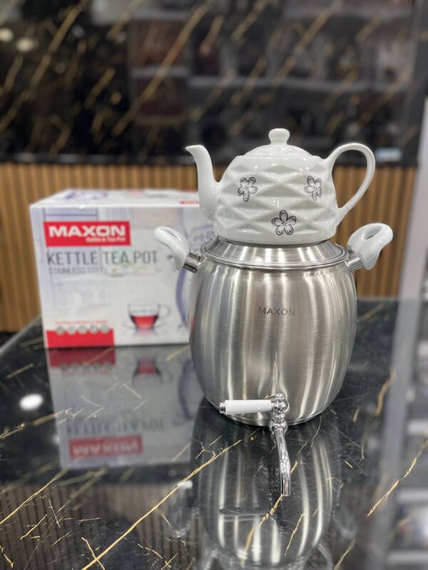 کتری و قوری کف چدن استیل MaXON