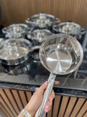 سرویس قابلمه ۱۲ پارچه استیل BERGHOME LINE - Image 3