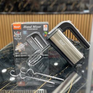همزن دستی RAF Hand Mixer RAF همزن برقی ۸۰۰ وات همزن خانگی همزن استیل همزن حرفه‌ای بهترین همزن برقی خرید همزن RAF قیمت همزن RAF همزن کیک و شیرینی همزن خامه همزن استیل ضد زنگ همزن کوچک همزن خمیر همزن سبک همزن کم صدا گارانتی همزن همزن R-6664 RAF R-6664