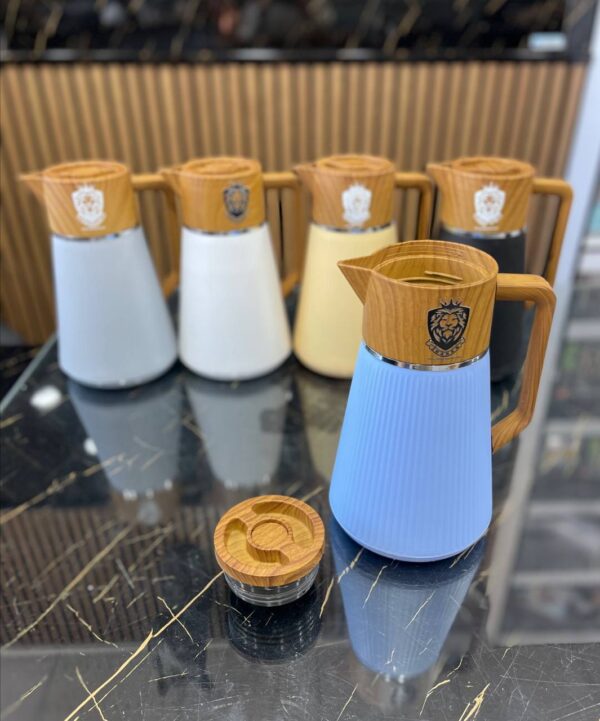 فلاسک فانتزی دکمه وسط طرح چوب💥