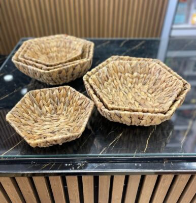 سینی 3تایی حصیری - Image 4